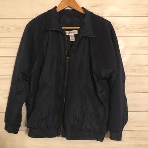 Unisex Chaver Navy Blue Windbreaker Jacket Size S